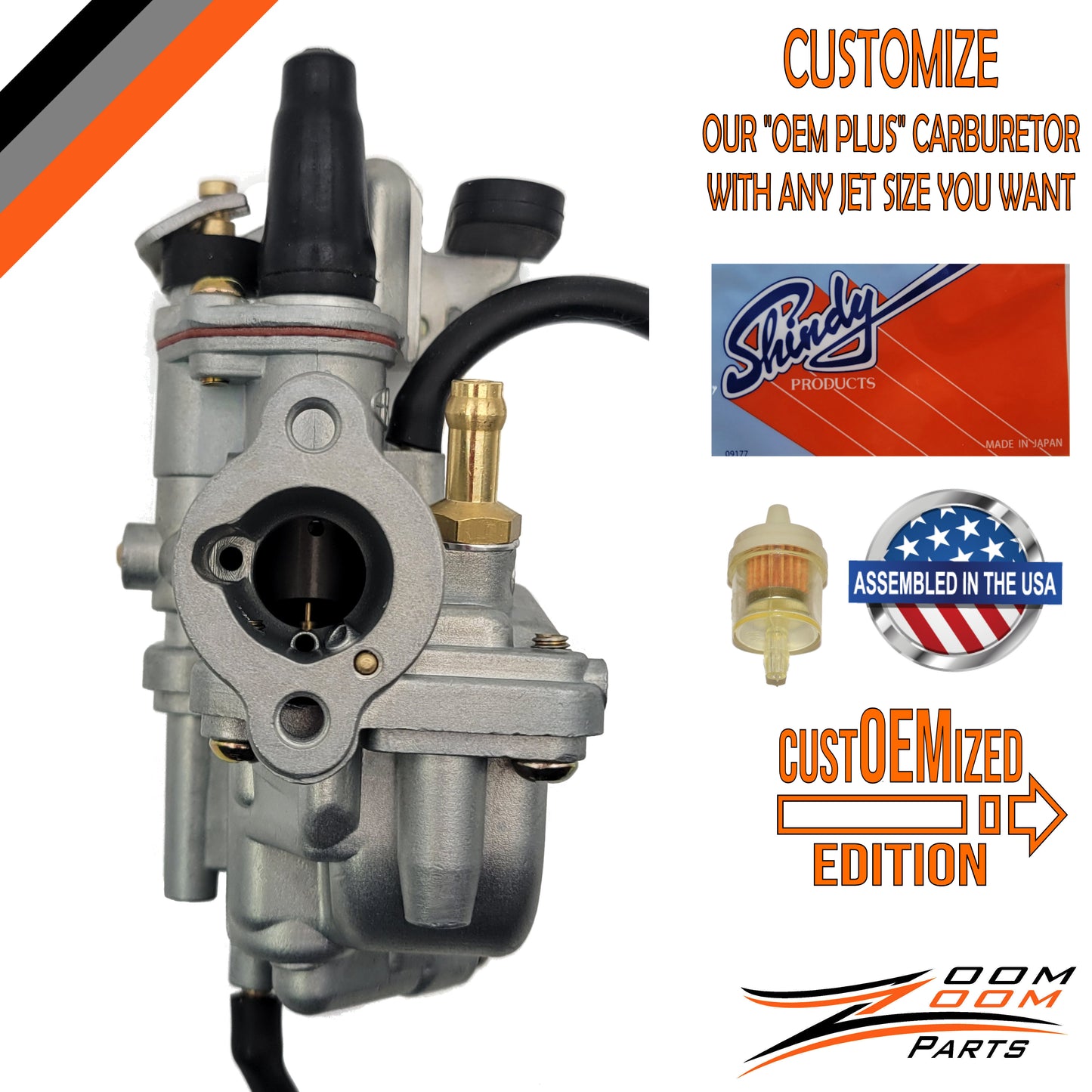 custOEMized CARBURETOR CARB FOR 1978 - 2006 SUZUKI JR 50 JR50 KIDS DIRT PIT BIKE