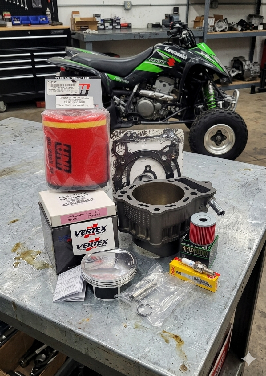 2003 - 2006 KAWASAKI KFX 400 434cc BIG BORE PISTON CYLINDER TOP END REBUILD KIT 2x4 4x4 SPORTS ATV QUAD