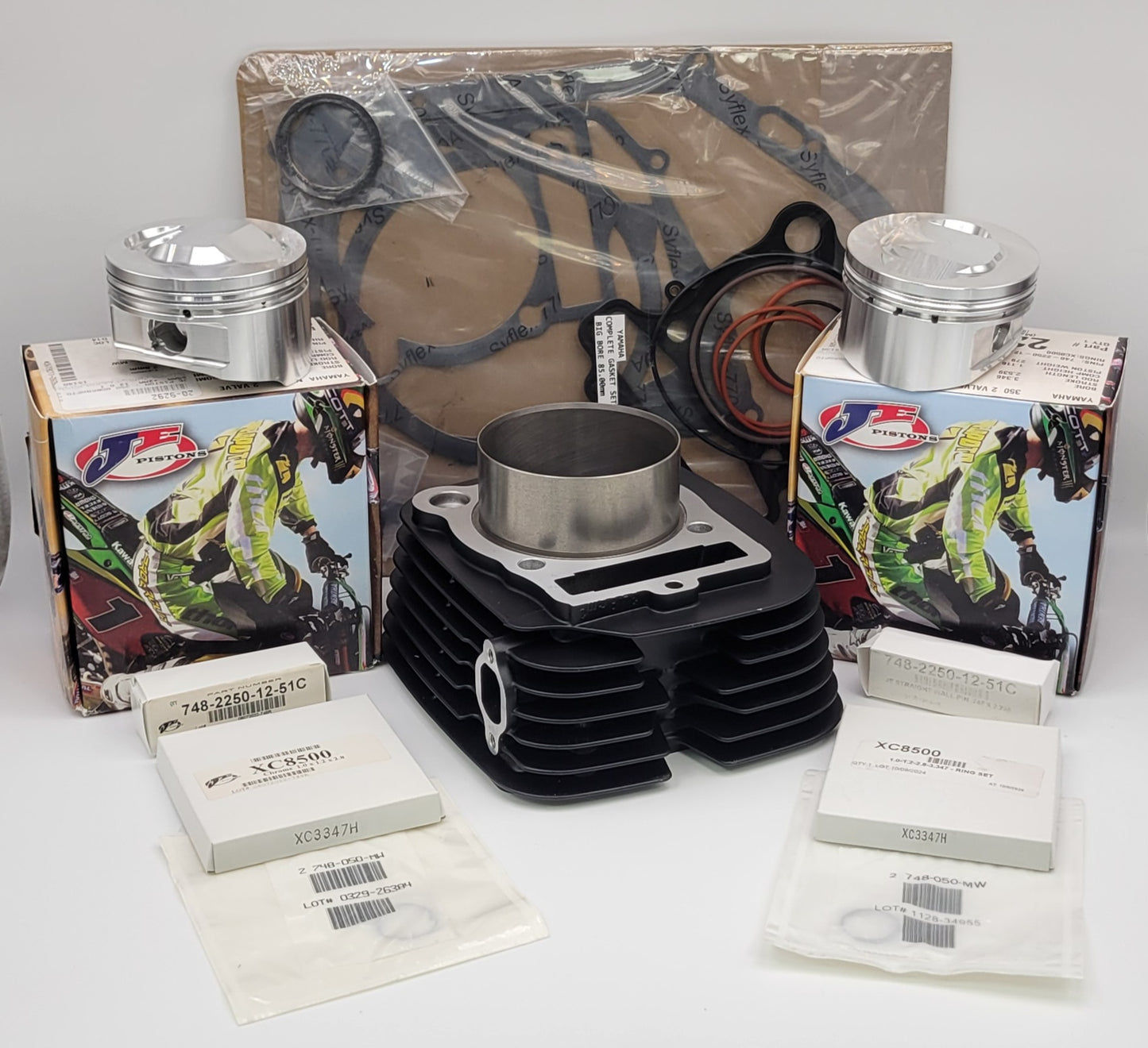 BUILD A BLOCK - Build your own BIG BORE block setup for 1987-2004 Yamaha warrior 350 / 2005-2013 Raptor 350 JE PISTON KIT 85mm 366cc