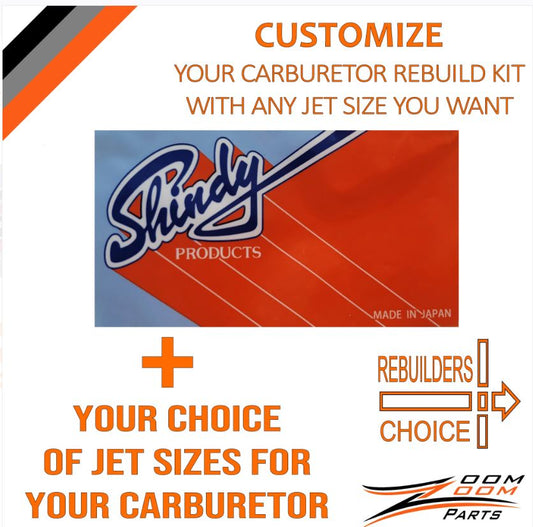 REBUILDERS CHOICE Shindy Carburetor Rebuild Kit 03-336 & CUSTOM JETTING  2012-2013 Yamaha YFZ450