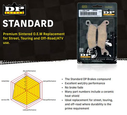 DP Pads Front & Rear set For 2009-2025 Yamaha YFZ450R SDP411 SDP412 DP966 COMBO