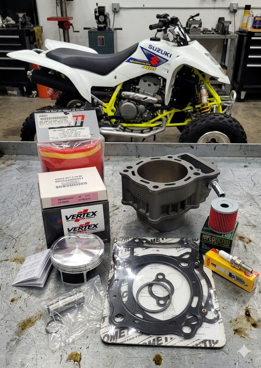 2003 - 2014 SUZUKI LTZ 400 LT-Z 400Z 434cc BIG BORE PISTON CYLINDER TOP END REBUILD KIT 2x4 4x4 SPORTS ATV QUAD