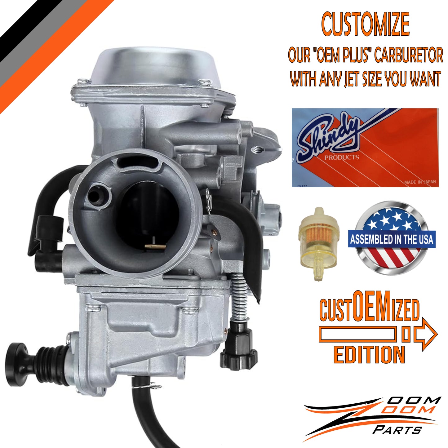 custOEMized CARBURETOR FOR 1991 1992 HONDA TRX300 TRX 300FW FOURTRAX UTILITY ATV QUAD