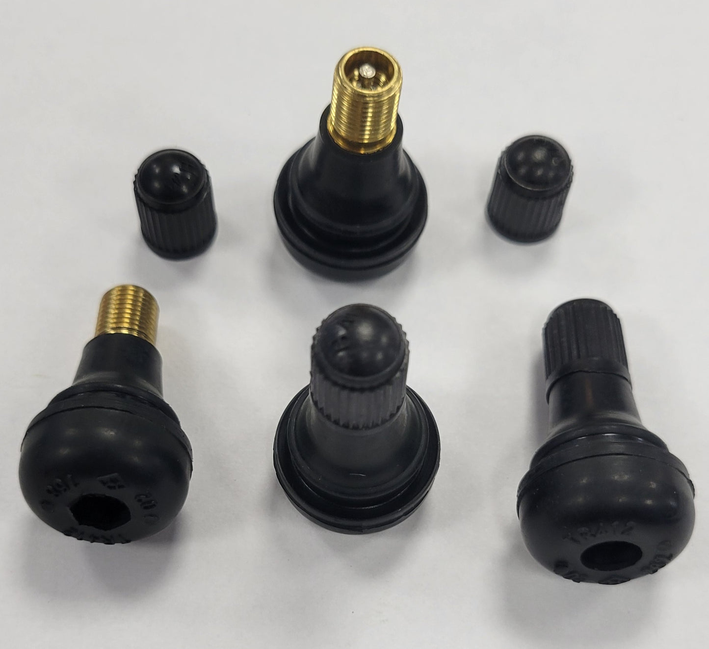 Pop-In Rubber ATV Valve Stems 4 PACK