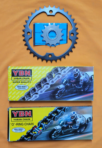 FRONT & REAR CHAIN SPROCKET COMBO FOR 2009-2024 YAMAHA YFZ450R / 2006-2024 RAPTOR 700 700R