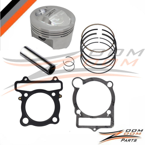 85mm 12:1 366cc ZZFORGED Piston Kit For 1987-2004 Yamaha Warrior 350  / 2004-2013 Raptor 350