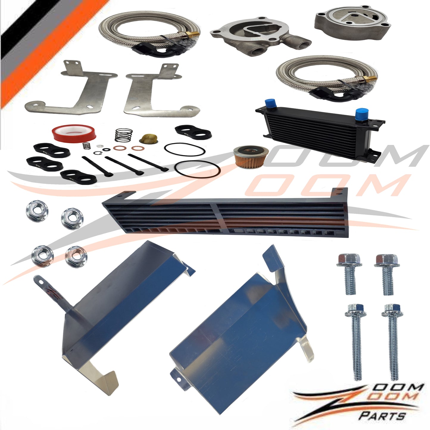Upgraded 1987-2004 Yamaha Warrior 350 "ULTIMATE" Cooling Kit Oil Cooler and Air scoop package deal
