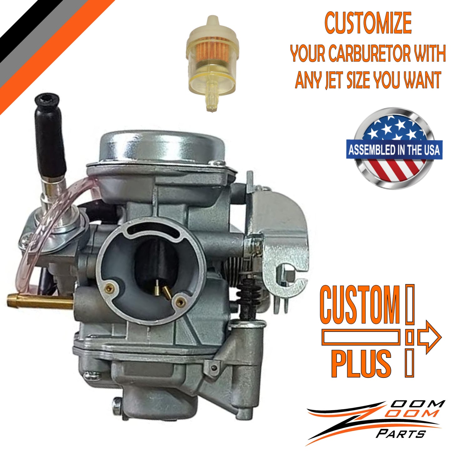 CUSTOM PLUS CARBURETOR CARB FOR 2009 - 2013 YAMAHA RAPTOR 90 YFM 90 KIDS ATV QUAD
