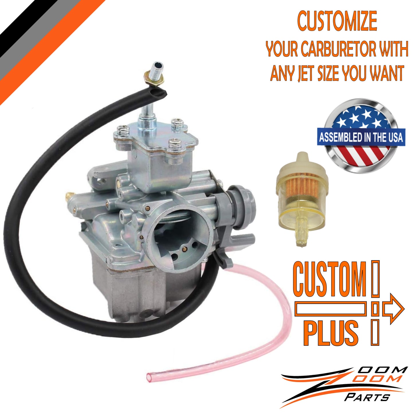CUSTOM PLUS CARBURETOR FOR 2004 - 2008 YAMAHA RAPTOR 50 YFM50 Kids ATV QUAD