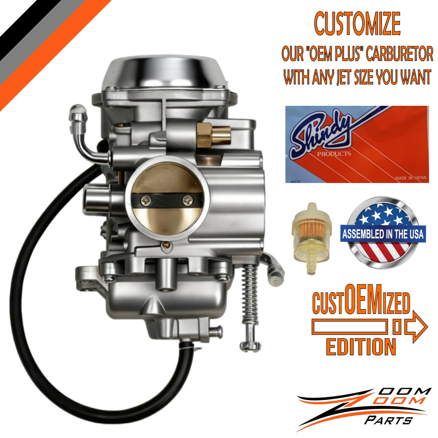 custOEMized CARBURETOR CARB FOR 2003 - 2013 POLARIS TRAIL BOSS 330 ATV QUAD