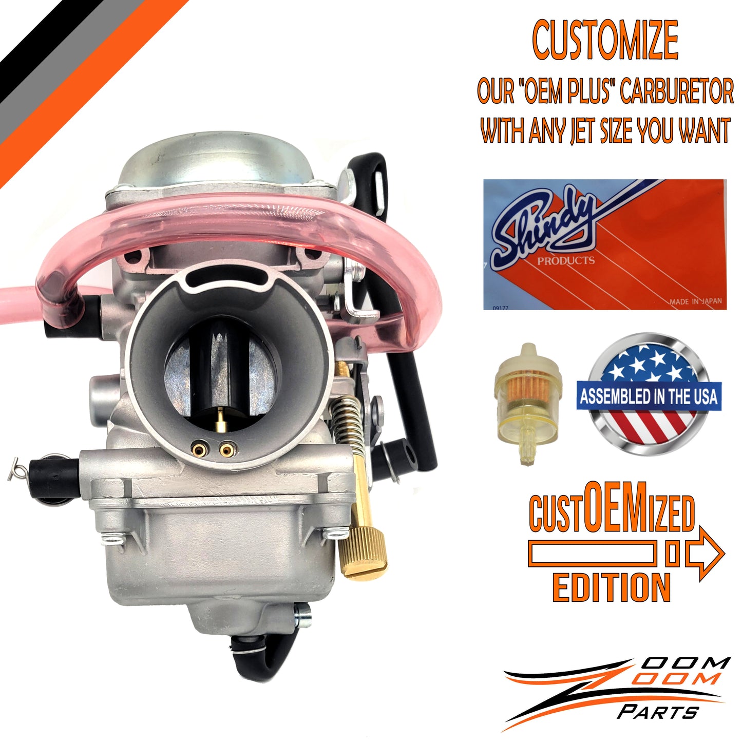 custOEMized CARBURETOR FOR 1994 1995 1996 KAWASAKI KLX 250R KLX250 DIRT PIT BIKE
