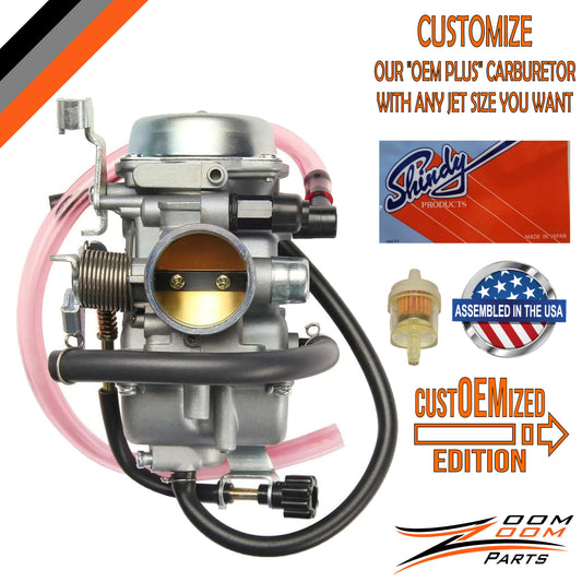 custOEMized CARBURETOR CARB FOR 1989 - 2005 KAWASAKI BAYOU 300 KLF300 4X4 4WDWD UTILITY ATV QUAD