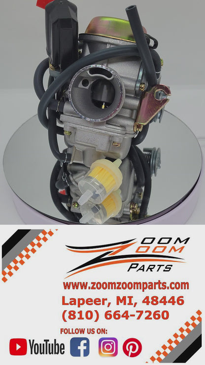 CUSTOM PLUS CARBURETOR CARB FOR AMIGO PHENOM GY6 150 150cc SCOOTER MOPED
