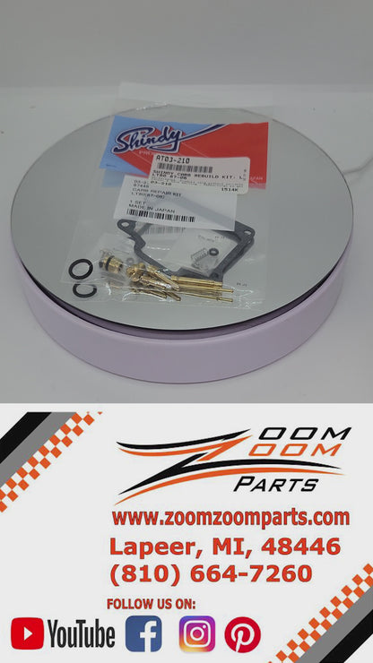 SHINDY CARBURETOR REBUILD KIT 03-210 1987 - 2006 SUZUKI LT 80 LT80 QUADSPORT KIDS 2 STROKE ATV QUAD