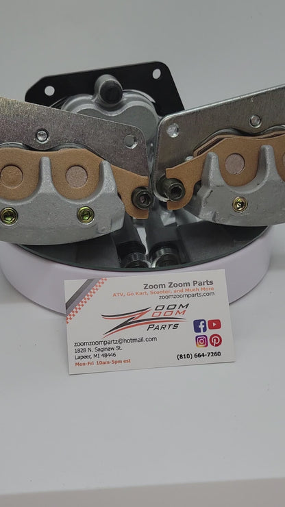 DUAL PISTON FRONT & REAR BRAKE CALIPER UPGRADE FOR 2005-2014 Honda Trx400ex/Trx400x FREE FEDEX 2 DAY SHIPPING
