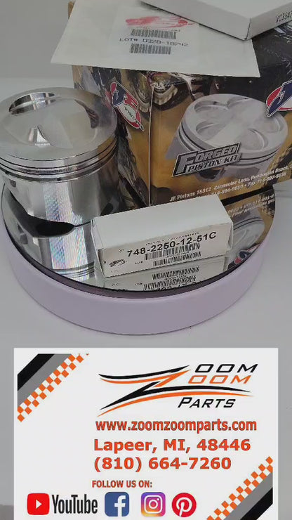 OEM BLOCK 85mm 12.0:1 JE PISTON COMETIC GASKET BIG BORE CYLINDER KIT FOR 1987-2004 YAMAHA WARRIOR 350 / 2004-2013 RAPTOR 350