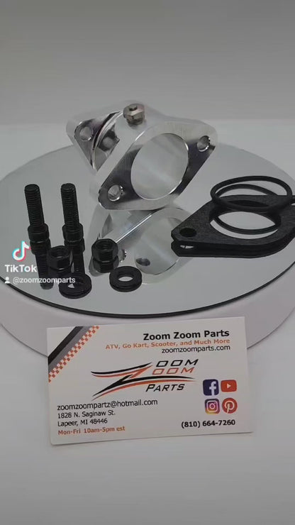 Upgraded Aluminum Intake Boot For 1987-2004 Yamaha Warrior 350 Yfm 350 Carburetor Gasket O-ring MADE IN U.S.A  FREE FEDEX 2 DAY SHIPPING