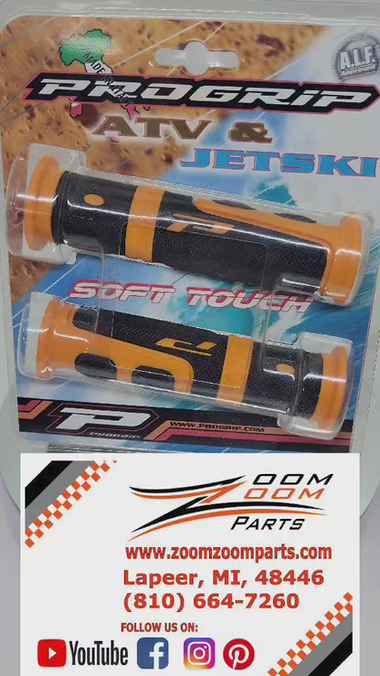 ProGrip 964 Evo Black/Orange Handle Bar Grips ATV JETSKI 7/8