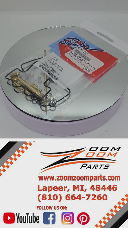 SHINDY CARBURETOR REBUILD KIT 03-050 2006 2007 2008 2009 2012 2013 2014 HONDA TRX 450R TRX450R ATV QUAD