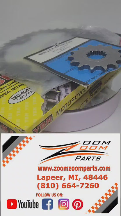 FRONT & REAR CHAIN SPROCKET COMBO FOR 2009-2024 YAMAHA YFZ450R / 2006-2024 RAPTOR 700 700R