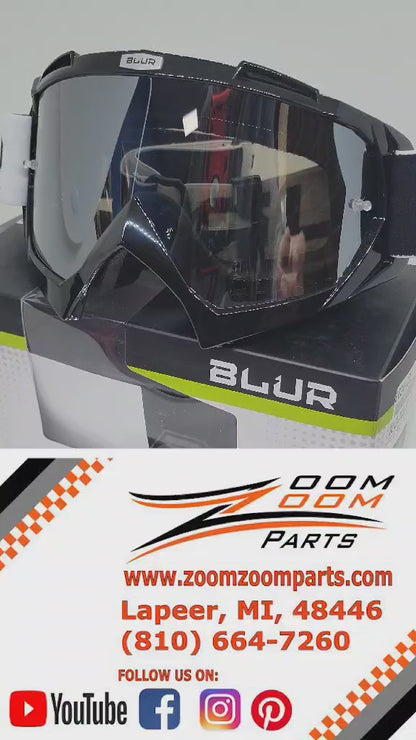 O'NEAL BLUR B-10 TWO FACE GOGGLE BLK/WHT 6024-201