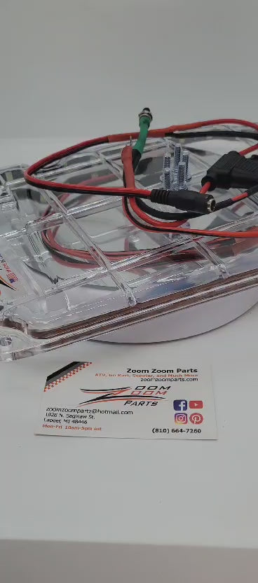 Lighted Clear Air Box Lid Cover With Blue Air Filter Fits 1987-2004 Yamaha Warrior 350 YFM 350 MADE IN U.S.A FREE FEDEX 2 DAY SHIPPING