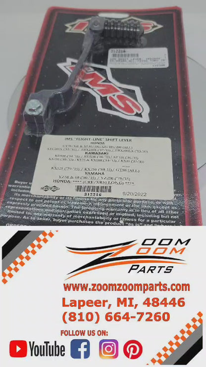 IMS FLIGHTLINE FOLDING SHIFTER LEVER 312216 HONDA KAWASAKI YAMAHA