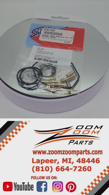 SHINDY CARBURETOR REBUILD KIT 03-042 2001 - 2005 HONDA TRX 250EX TRX250EX SPORTRAX ATV QUAD