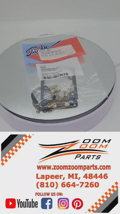 REBUILDERS CHOICE Shindy Carburetor Rebuild Kit 03-301 & CUSTOM JETTING 1988-2006 Yamaha Blaster yfs 200