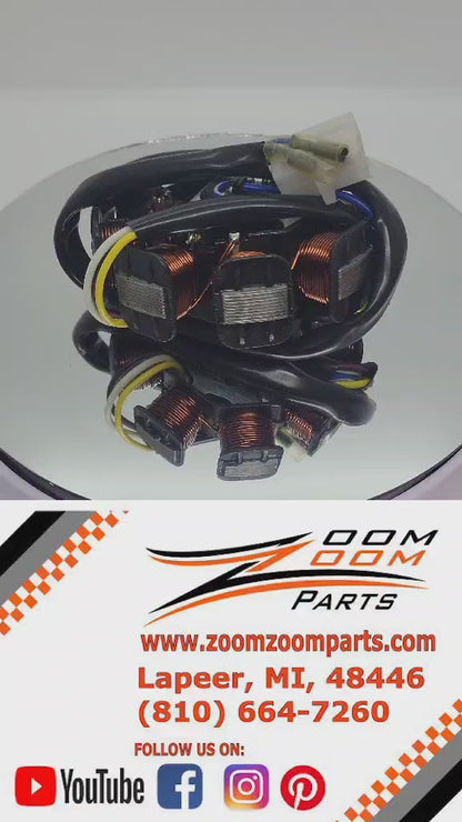 8 Pole Magneto Stator Charging Coil Alternator GY6 50 Go Kart Dune Buggy 50cc