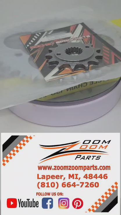 FRONT & REAR CHAIN SPROCKET COMBO FOR 2005-2014 HONDA TRX400EX / TRX400X