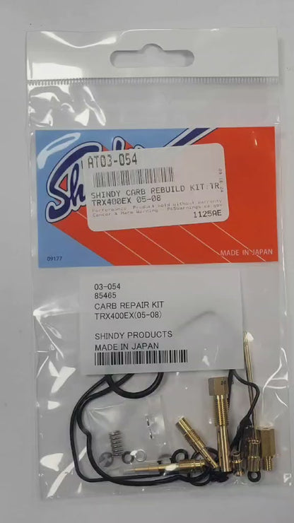 Shindy Carburetor Rebuild Kit 03-054 2005-2008 Honda Trx400ex
