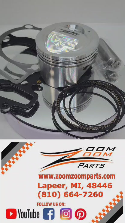 1987 - 2004 YAMAHA WARRIOR 350 YFM 350 FORGED BIG BORE KIT 366cc & BARE CYLINDER HEAD COMPLETE REBUILD SET