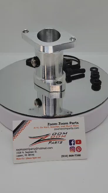 Upgraded Aluminum Intake Boot For 1987-1995 Yamaha Moto 4 350 YFM 350 CARBURETOR GASKET O-RING MADE IN U.S.A FREE FEDEX 2 DAY SHIPPING