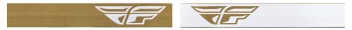 Fly Racing 2023 Zone Goggle (Gold/White W/Dark Smoke/Smoke Lens, Youth)