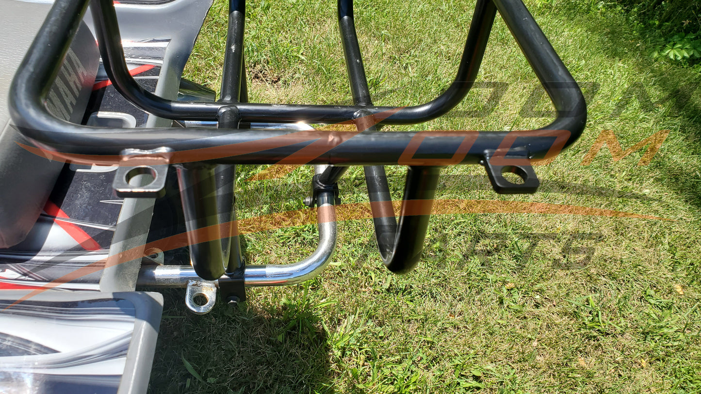 Zoom Zoom Parts Rear Gas Fuel Luggage Cooler Rack For 1987-2004 Yamaha Warrior 350 YFM 350 STOCK GRAB BAR ONLY