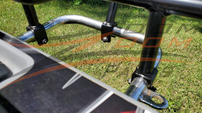 Zoom Zoom Parts Rear Gas Fuel Luggage Cooler Rack For 1987-2004 Yamaha Warrior 350 YFM 350 STOCK GRAB BAR ONLY