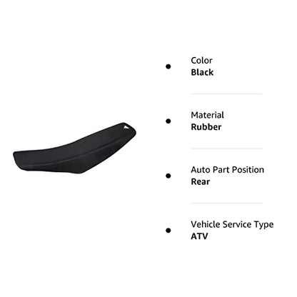 Attack Graphics Gripper Seat Cover Black - Fits: Honda TRX 400EX 1999-2007