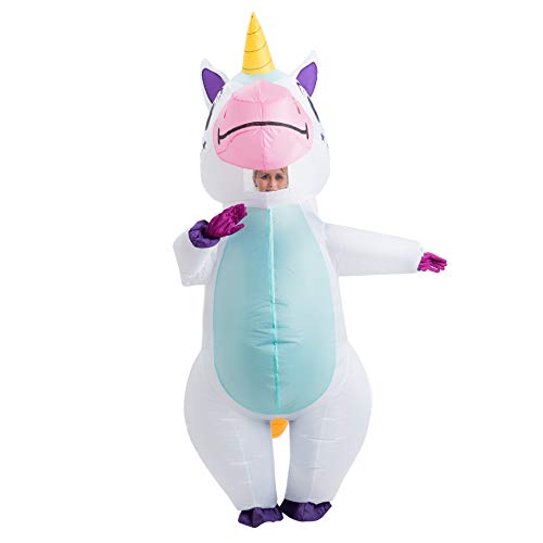 Spooktacular Creations Full Body Unicorn Inflatable Costume Adult (White)