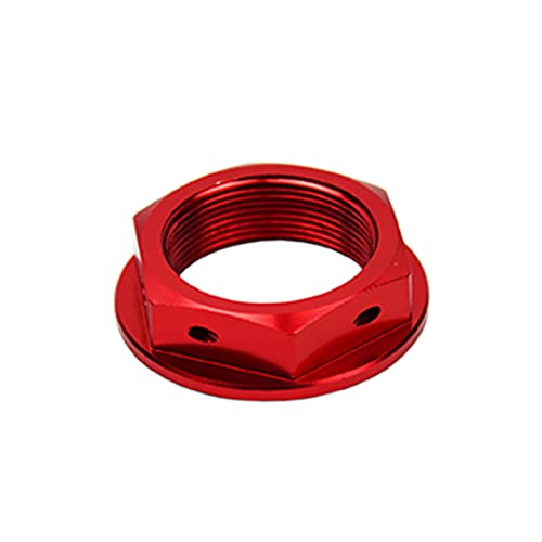 SCAR Steering Stem Nut Compatible with HONDA CR-R CRF-R CRF-X CRF-RX CRF-L 125 250 450 CRF250R CRF450R 01-23 - Red