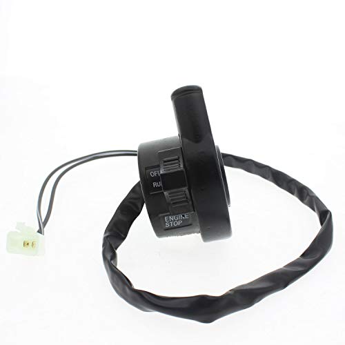 QAZAKY Right Handle Brake Lever + Throttle Housing Start Kill Switch Control Assembly for Yamaha PW80 PY80 Peewee Y-Zinger Dirt Bike
