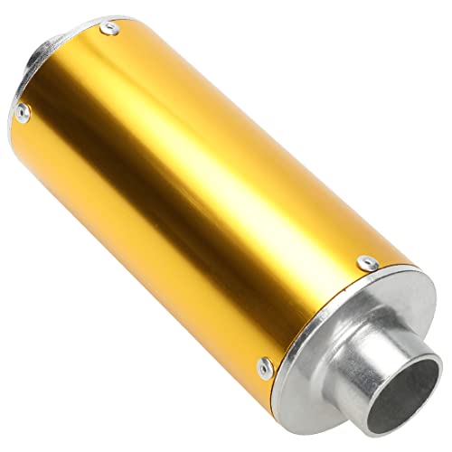 FVRITO High Performance Big Bore Muffler Exhaust Silencer Complete Pipe System Parts Replacement for Honda XR50 CRF50 Chinese 70cc 110cc 125cc SSR SDG Taotao Roketa Coolster Lifan Dirt Pit Bike Yellow