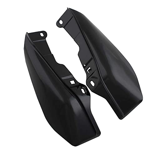 Black Mid Frame Air Heat Deflectors Trim Left Right Set Compatible for Harley Touring and Trike Models 2009-2016 (Black)
