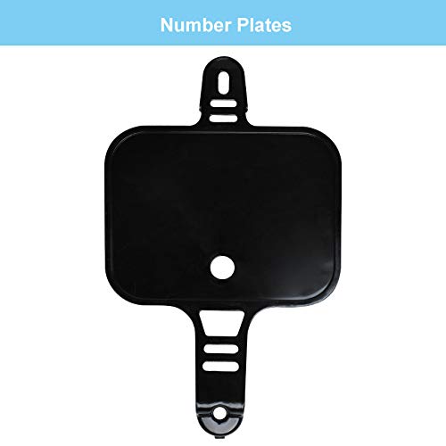 Podoy CRF50 Body Fender Kit for Compatible with XR50 XR 50 CRF 50 SDG SSR Pit Dirt Motor Trail Bike Black with Bolt Work Fairing Plastic (Black)