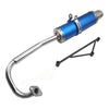 hongyu Blue Exhaust System Muffler for GY6 50cc Scooters 139QMA 139QMB 4 Stroke Engine