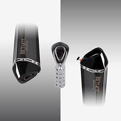 YOSAYUSA Motorcycle Slip on Exhaust Silencers Muffler Pipe 38mm-51mm for Honda Grom Dirt Bike Street Bike Scooter Exhaust with Removable DB Killer (310mm)