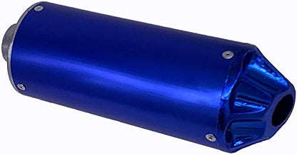 28mm Blue Pit Bike Exhaust Muffler For SSR SDG CRF50 XR50 KLX TTR YCF Coolster Thumpstar Lifan 50cc 70cc 90cc 110cc 125cc Chinese Pit Trail Dirt Bike