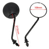 8mm Motorcycle GY6 Scooter Rearview Mirrors for 50cc Moped Tomos A35 Sprint Targa LX TT Colibr GY6 150cc 250cc 157QMJ 1P57QMJ Honda Ruckus Kymco Agility Parts Black