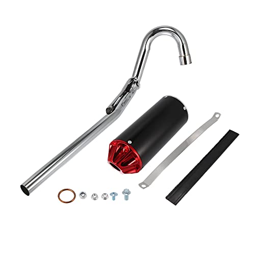 Motoforti Muffler Exhaust Pipe System Assembly Kit 28mm for Honda CRF50 XR50 70cc 110cc 125cc Pit Dirt Bike Exhaust Good Performance Muffler Silencer Pipe