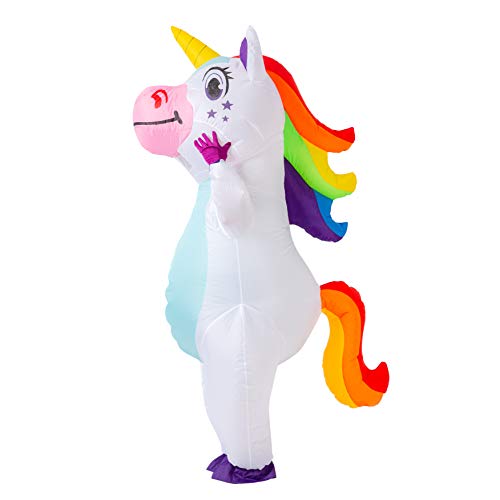 Spooktacular Creations Full Body Unicorn Inflatable Costume Adult (White)